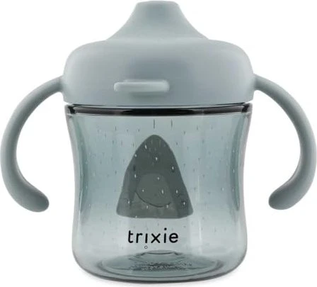 Trixie Trinklerntasse mit Griffen, 4+M, 200ml, Mr. Shark
