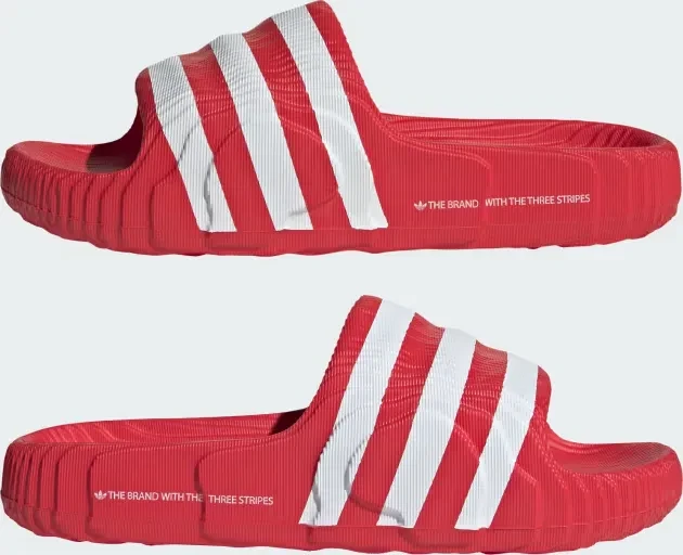 adidas Adilette 22 better scarlet/cloud white