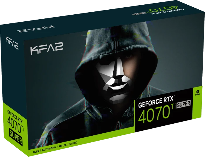 KFA2 GeForce RTX 4070 Ti SUPER SG (1-Click OC), 16GB GDDR6X, HDMI, 3x DP