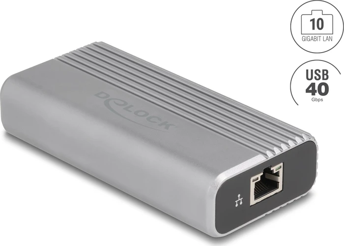 DeLOCK 10GBase-T LAN-Adapter, RJ-45, Thunderbolt 4 / USB4 [Buchse]