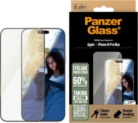 PanzerGlass Eyecare Screen Protector Ultra-Wide Fit für Apple iPhone 16 Pro Max