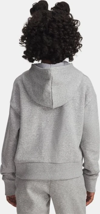 Under Armour Rival Fleece Crop Hoodie mod grey light heather/white (Junior)