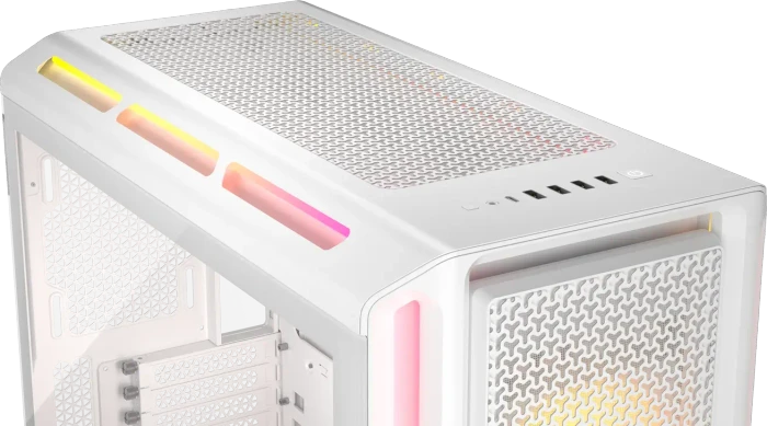 Corsair iCUE LINK 5000T LX RGB, weiß, Glasfenster