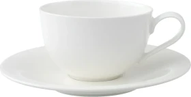 Villeroy & Boch New Cottage Basic Cappuccinotasse mit Untertasse, 2-tlg.