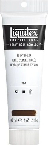 Liquitex Professional Heavy Body Acrylic burnt umber, 138ml