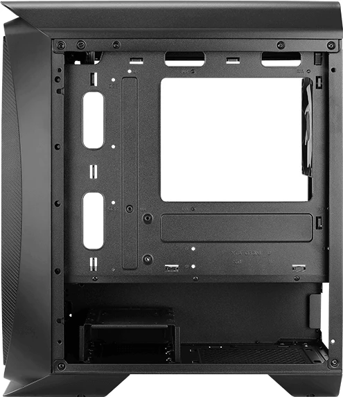 AeroCool Aero One Mini Frost, schwarz, Glasfenster