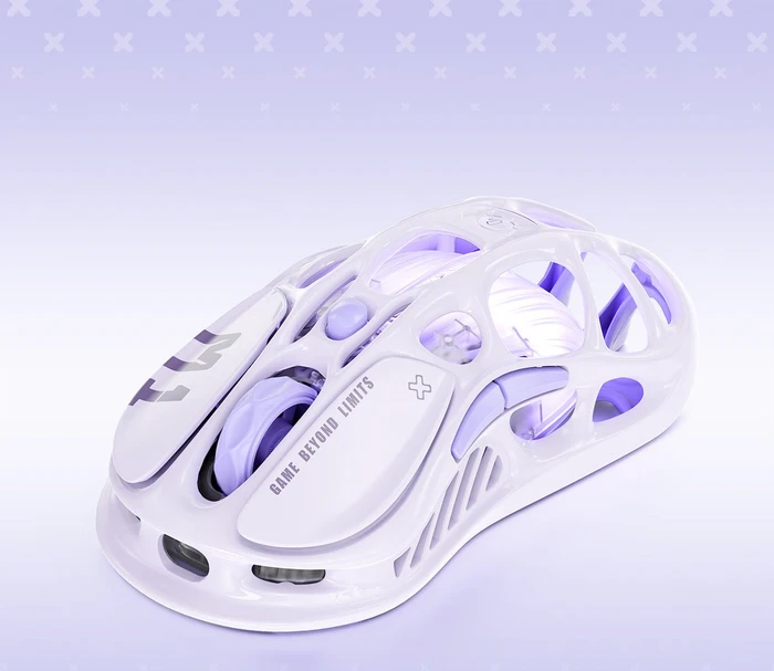 GravaStar Mercury M1 Pro Wireless Gaming Mouse, Special Edition Lavender Purple, USB/Bluetooth