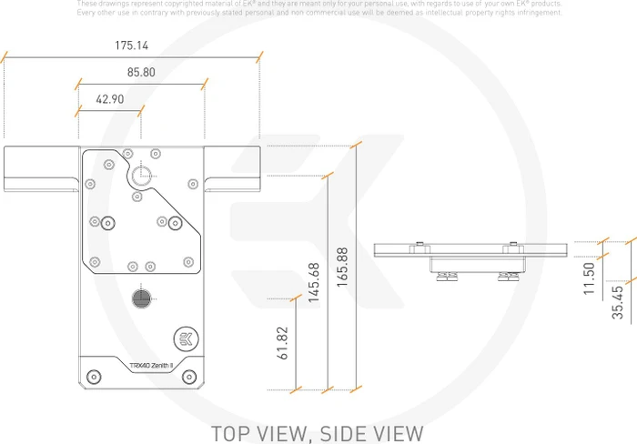 EK Water Blocks Quantum Line EK-Quantum Momentum ROG Zenith II Extreme D-RGB Monoblock, Nickel, Acryl