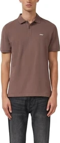 s.Oliver Baumwollpiqué Poloshirt kurzarm dunkelbraun (Herren)