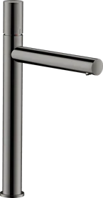 Hansgrohe Axor Uno Waschbeckenarmatur 260 mit Zerogriff für Aufsatzwaschtische und Ablaufgarnitur polished black chrome