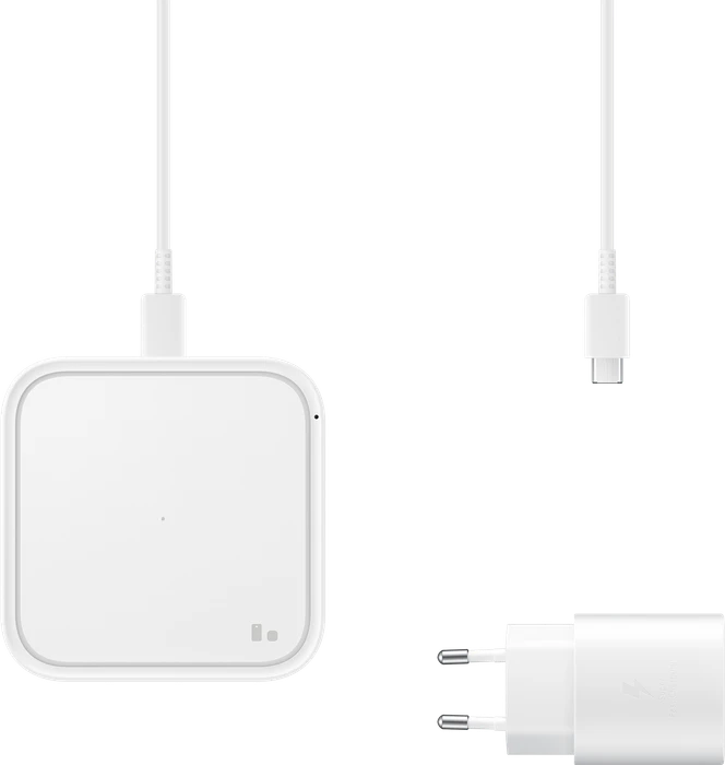 Samsung Super Fast Wireless Charger mit Schnellladeadapter weiß