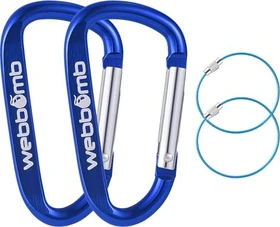 webbomb Schnapphaken Materialkarabiner 6.7cm dark blue