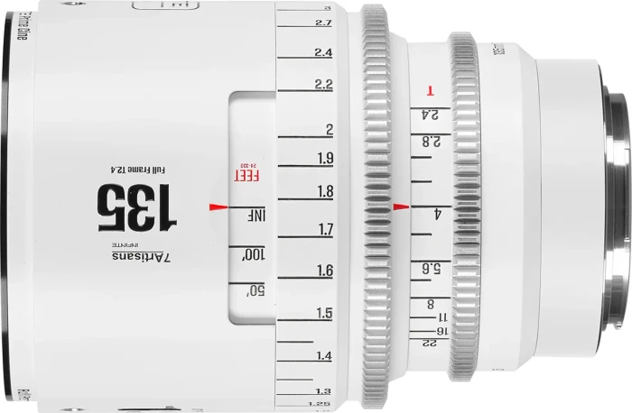 7artisans Infinte 135mm T2.4 Full Frame Cine für PL weiß