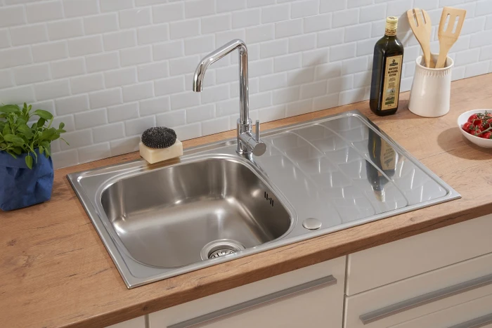 Respekta Miami 860x500mm Einbau Becken reversibel edelstahl
