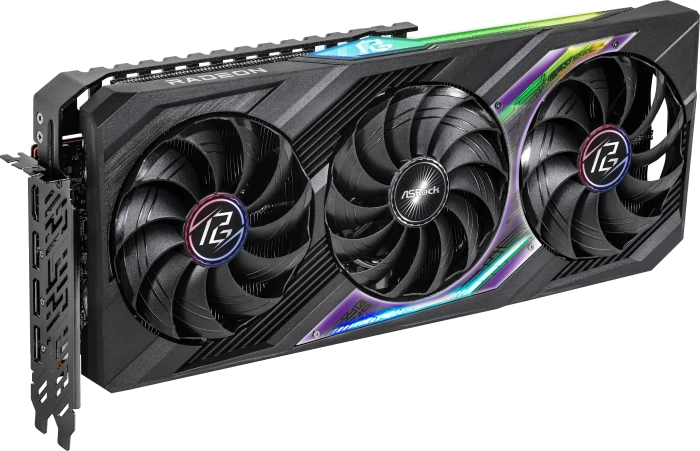 ASRock Radeon RX 7700 XT Phantom Gaming OC, RX7700XT PG 12GO, 12GB GDDR6, HDMI, 3x DP