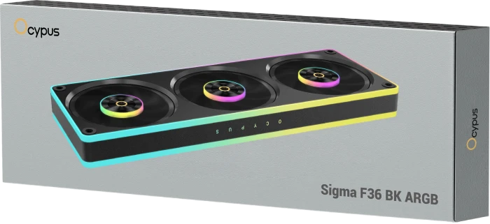 Ocypus Sigma F36 ARGB, schwarz, 3x 120mm