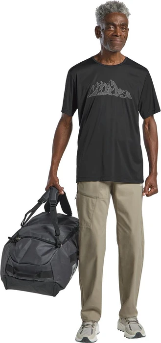 Jack Wolfskin Peak Graphic Funktionsshirt kurzarm new mountain phantom (Herren)