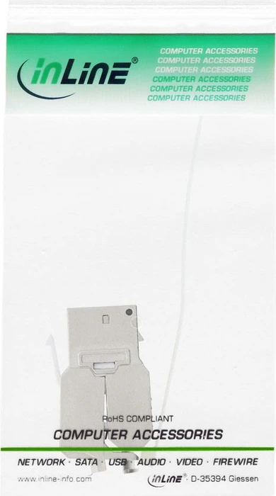 InLine Keystone Modul RJ-45 Buchse/Verlegekabel Cat6a, SNAP-In, mit Staubschutz