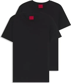 Hugo Boss Round 2er-Pack T-Shirt kurzarm schwarz (Herren)