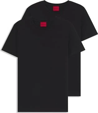 Hugo Boss Round 2er-Pack T-Shirt kurzarm schwarz (Herren)