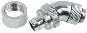 Alphacool HF Schraubanschluss 45° G1/4", chrome