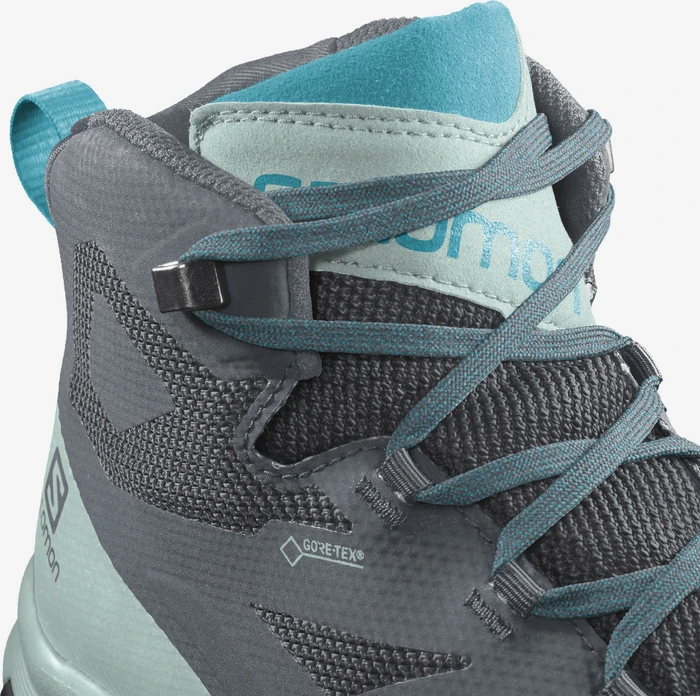 Salomon OUTline Mid GTX stormy weather/icy morn/bluebird (Damen)
