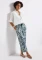 Street One Gemusterte Wide Leg Hose arona blue (Damen) Vorschaubild