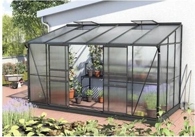 Vitavia Ida 7800 HKP 6mm Anlehngewächshaus anthrazit