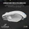 Corsair Gaming M65 RGB Ultra Wireless, weiß/hellgrau, USB/Bluetooth Vorschaubild