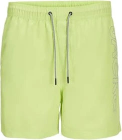 Jack & Jones Regular Fit Badeshorts green/wild lime (Herren)