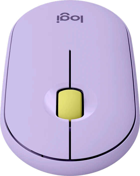Logitech M350 Pebble Wireless Mouse Lavender Lemonade, USB/Bluetooth