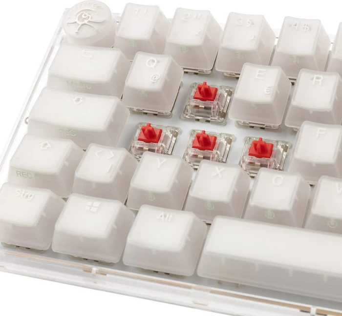 Ducky One 3 Mini PBT, LEDs RGB, Aura White, MX RGB RED, USB, US