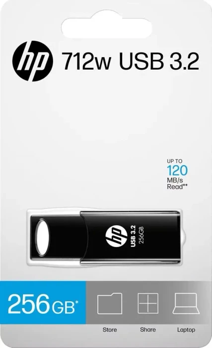 PNY HP x712W 256GB schwarz, USB-A, USB 3.2 Gen 1×1