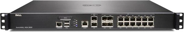 Dell SonicWALL NSA 3600 Firewall, 12x RJ-45, 4x SFP, 2x SFP+, 3DES/AES