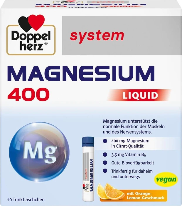 Doppelherz system Magnesium 400 liquid Trinkampullen, 10 Stück