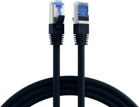EFB Elektronik TPE Superflex Patchkabel, Cat7/Cat6a, S/FTP, RJ-45/RJ-45, 15m, schwarz
