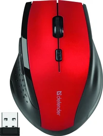 Defender Accura MM-365 Wireless Optical Mouse rot, USB (52367)
