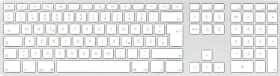 Matias Wireless USB-C Aluminum Keyboard for Mac, Silver, USB, DE (FK418DCS-DE)