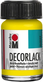 Marabu Decorlack Acryl Acrylfarbe, gelb, 15ml