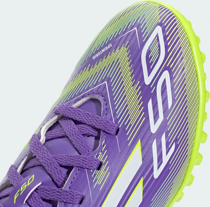 adidas F50 Club AG purple rush/cloud white/lucid lemon (Junior)