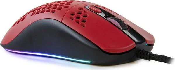 Arozzi Favo Gaming Maus schwarz/rot, USB