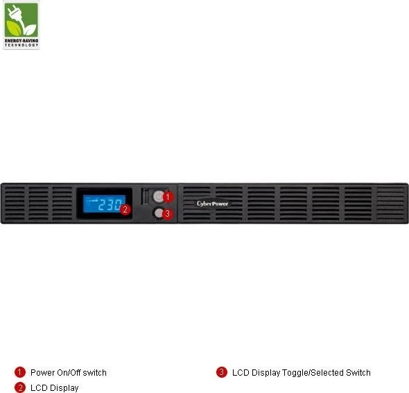 CyberPower Office Rackmount Serie 600VA 1HE, USB/seriell