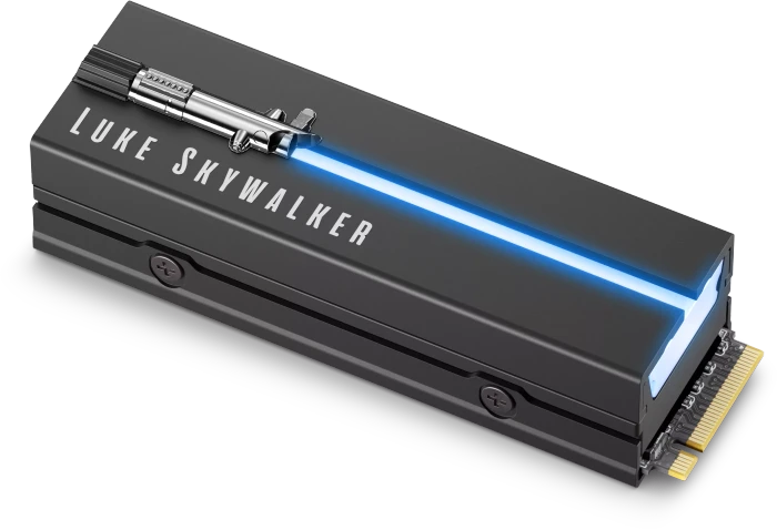 Seagate FireCuda 530 Heatsink SSD +Rescue - Lightsaber Collection Special Edition 2TB, M.2 2280 / M-Key / PCIe 4.0 x4, Kühlkörper