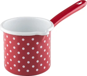 Riess Country Schnabeltopf mit Stiel 10cm 750ml pünktchenrot