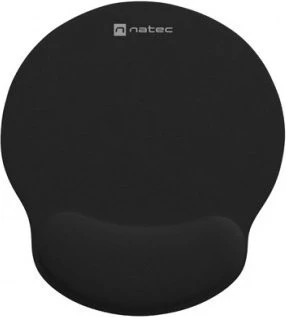Natec Chimpunk 2-in-1 Ergonomisches Set Mauspad und Handgelenkauflage, schwarz