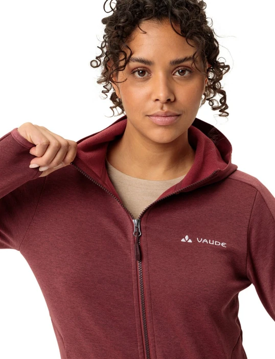 Vaude Valsorda Fleece Hoodie Funktionsjacke dark oak (Damen)