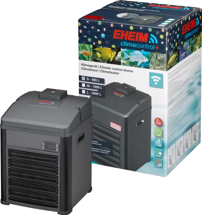 EHEIM climacontrol+ S Aquarienkühler/Aquarienheizung, Durchlauferhitzer und Durchlaufkühler mit Kompressor, WLAN