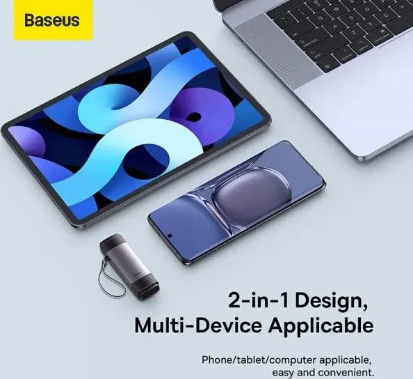Baseus Lite Series Card Reader, USB-C/USB-A 3.0 [Stecker]
