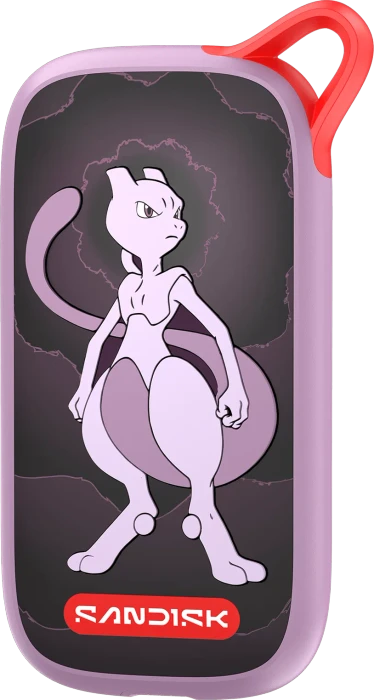 SanDisk Pokémon Portable SSD Mewtwo Edition, Motiv, 1TB, USB-A 3.1