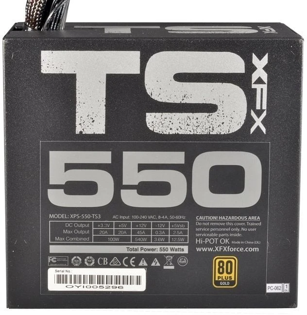XFX TS Gold Series 550W, ATX 2.31